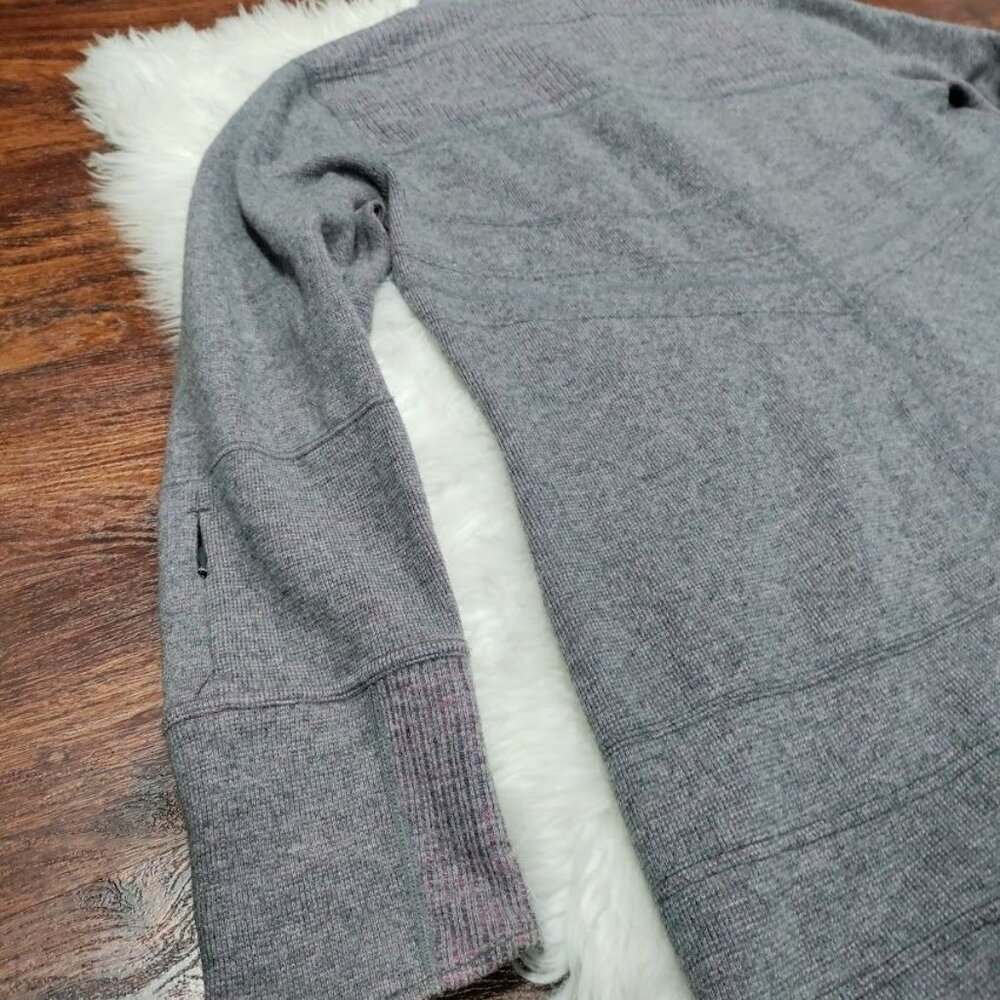 Title Nine Swacket Womens Size L Full Zip Tunic Sweater Jacket Gray Purple Pink - Picture 5 of 15